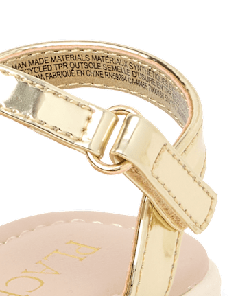 Toddler Girls Metallic Sandals