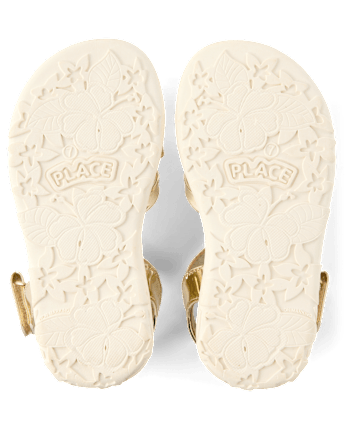 Sandales métallisées pour petites filles