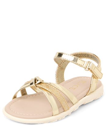 Toddler Girls Metallic Sandals