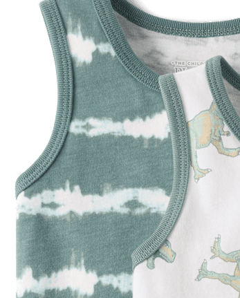 Baby And Toddler Boys Dino Tank Top 3-Pack