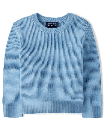 Baby And Toddler Boys Waffle Sweater