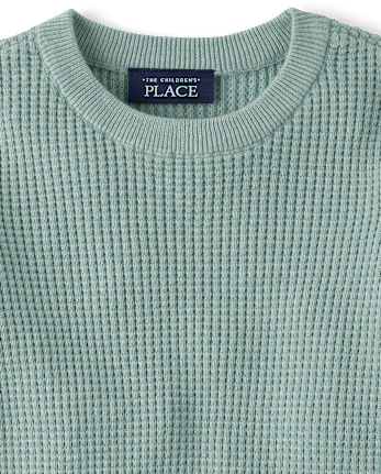 Baby And Toddler Boys Waffle Sweater