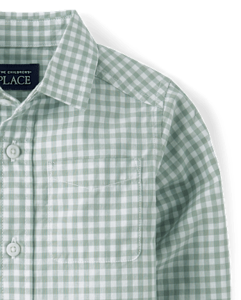 Baby And Toddler Boys Dad And Me Gingham Poplin Button Up Shirt
