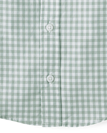 Baby And Toddler Boys Dad And Me Gingham Poplin Button Up Shirt