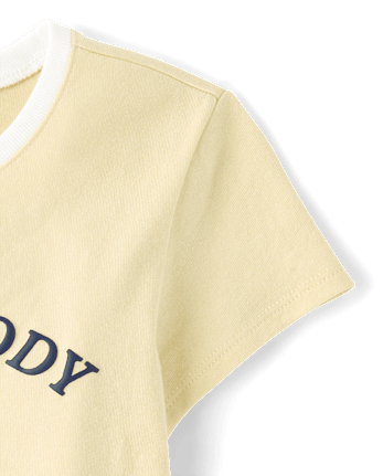 Girls My Melodyâ¢ Puff Print Tennis Ringer Baby Tee