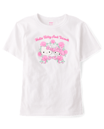 Girls Hello Kitty® And Friends Puff Print Graphic Tee