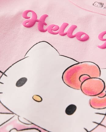 Girls Hello Kitty® Glitter Puff Print Graphic Tee