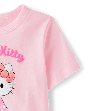 Toddler Girls Hello Kitty® Glitter Puff Print Graphic Tee