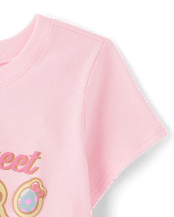 Toddler Girls Hello KittyÂ® Puff Print Easter Graphic Tee