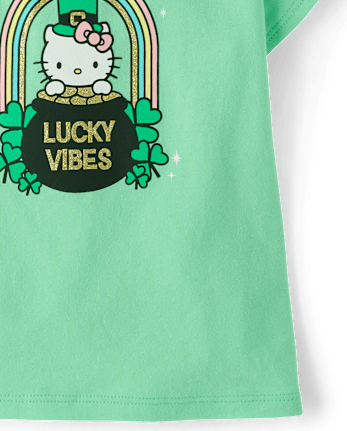 Toddler Girls Hello Kitty® Glitter St. Patrick's Day Graphic Tee