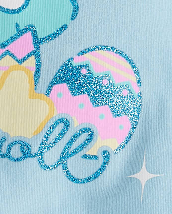 Girls Cinnamoroll Glitter Easter Graphic Tee