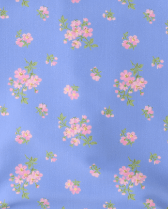 Baby And Toddler Girls Floral Tie Shoulder Swimsuit