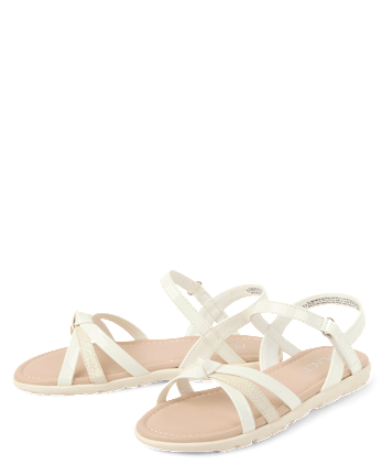 Girls Metallic Sandals