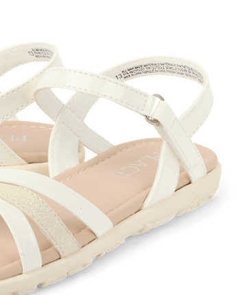 Girls Metallic Sandals