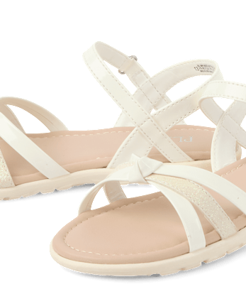 Girls Metallic Sandals