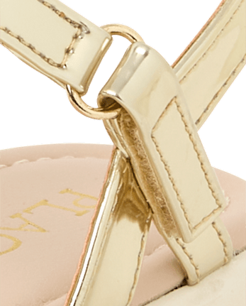 Girls Metallic Sandals