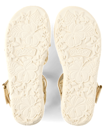 Girls Metallic Sandals