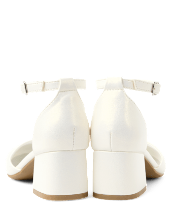 Girls Shimmer Block Heels