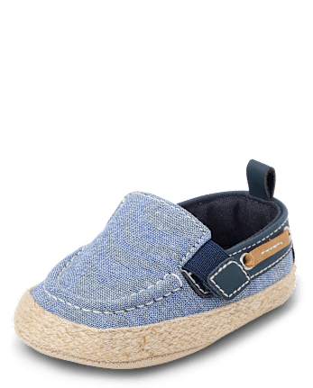 Baby Boys Chambray Boat Shoes