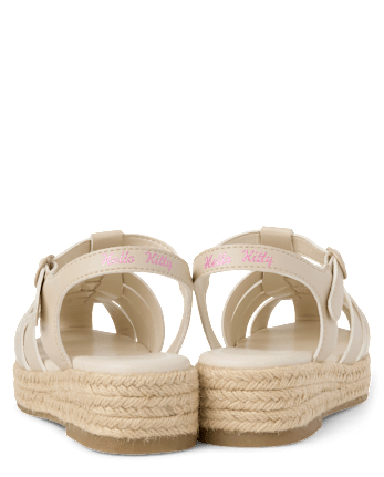 Girls Hello KittyÂ® Icon Espadrille Fisherman Sandals