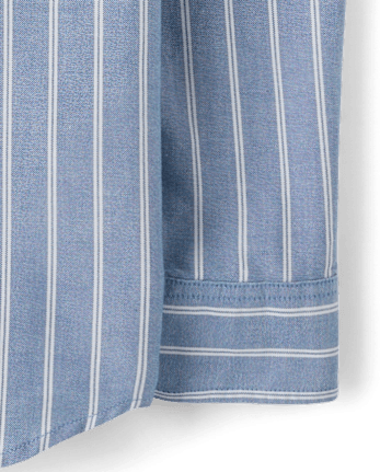 Mens Dad And Me Striped Oxford Button Up Shirt