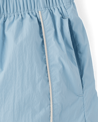 Girls Contrast Mesh Lined Parachute Pants