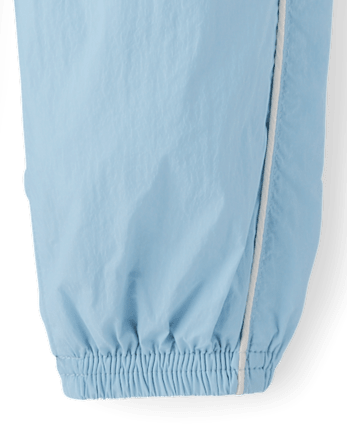 Girls Contrast Mesh Lined Parachute Pants