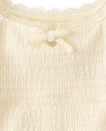 Girls Textured Corset Top