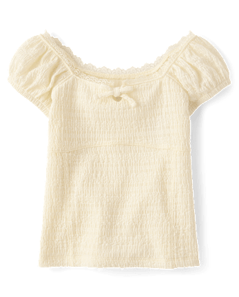 Girls Textured Corset Top