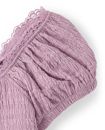 Girls Textured Corset Top