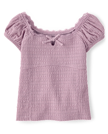 Girls Textured Corset Top