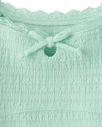 Girls Textured Corset Top