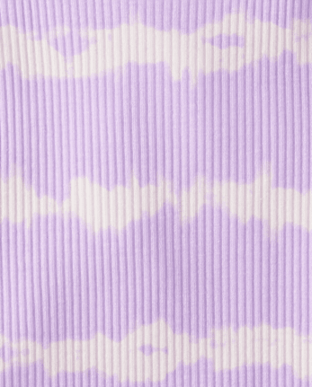 Girls Tie Dye Ribbed Tank Top