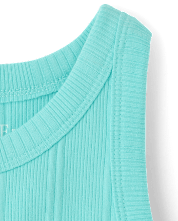Girls Graphic Ribbed Tank Top