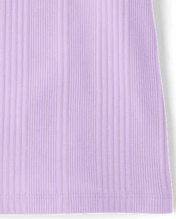 Débardeur côtelé à motif pour filles