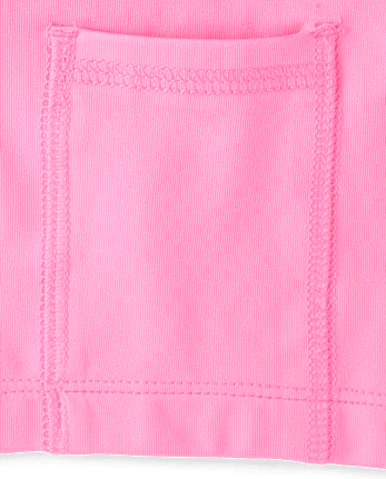 Girls Quick Dry High Rise Textured Ribbed Skort