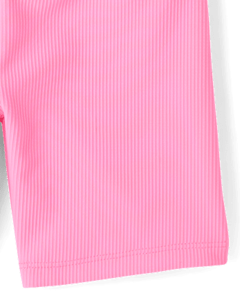 Girls Quick Dry Textured Ribbed Bike Shorts