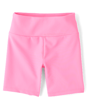Girls Quick Dry Textured Ribbed Bike Shorts