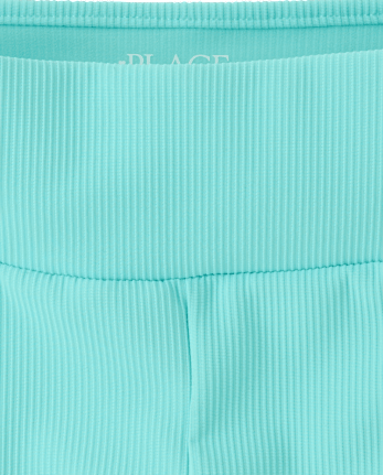 Girls Quick Dry Textured Ribbed Bike Shorts