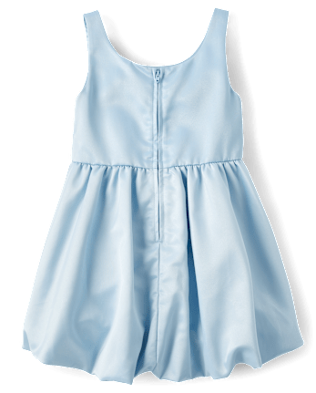Girls Satin Bubble Dress