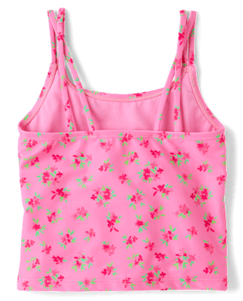 Girls Floral 3-Piece Swimsuit