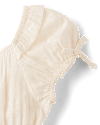 Girls Clip Dot Ruffle Dress