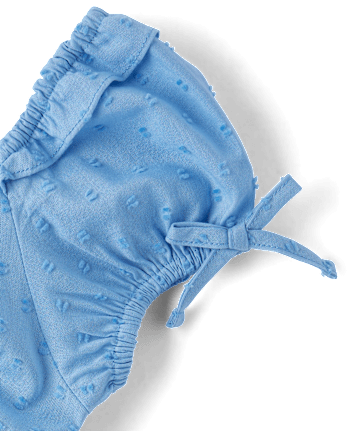 Girls Clip Dot Ruffle Dress