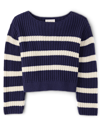 Girls Striped Sweater