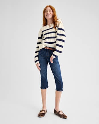 Girls Capri Jeans