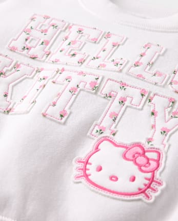 Sweat-shirt en polaire premium brodé Hello Kitty® pour filles