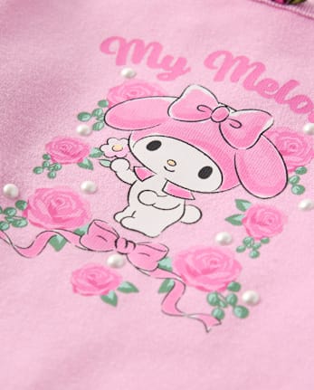 Girls Hello Kitty® Embellished Ribbed Baby Tee