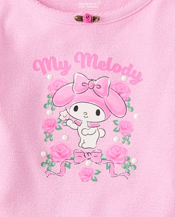 Girls Hello Kitty® Embellished Ribbed Baby Tee