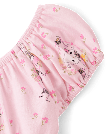 Girls Hello Kitty® Print Corset Drop Waist Dress