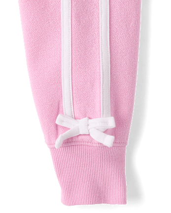 Girls Hello Kitty® Side Stripe Bow Premium Fleece Zip Up Hoodie